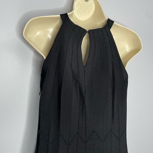 CAROLINA HERRERA Pleated Stretch-knit Midi Dress Fit Flare Elegant Minimalist L - Picture 11 of 16